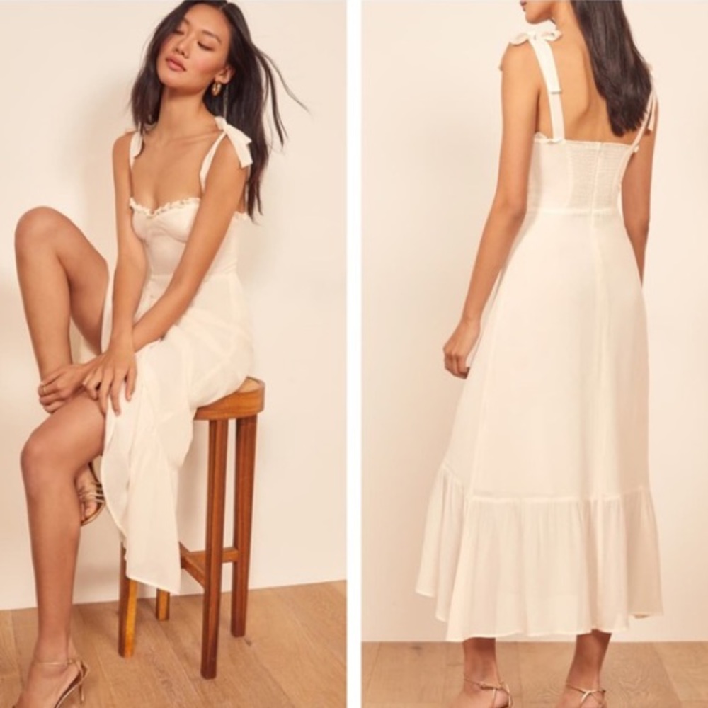 Reformation nikita dress white size 6
